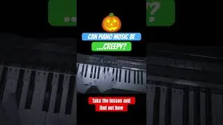 Thumbnail: Can Piano music sound creepy and scary? #piano #halloween #scary #horrorshorts #pianolessons