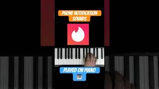 Thumbnail: Phone notification sounds played on piano PART 1 #piano #bitesizepiano #shorts #pianoshorts #phone