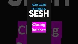 Thumbnail: Closing Balance - AQA GCSE Business Formula #shorts