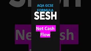 Thumbnail: Net Cash Flow - AQA GCSE Business Formula #shorts