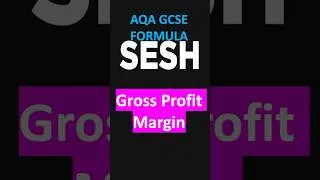 Thumbnail: Gross Profit Margin - AQA GCSE Business Formula #shorts