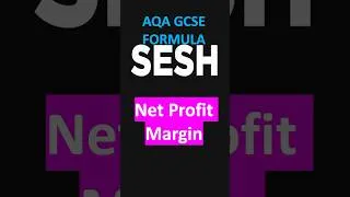 Thumbnail: Net Profit Margin - AQA GCSE Business Formula #shorts