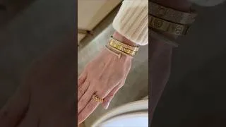 Thumbnail: Cartier diamond pave juste un clou bracelet