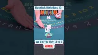 Thumbnail: Blackjack deviations: 13 vs 2