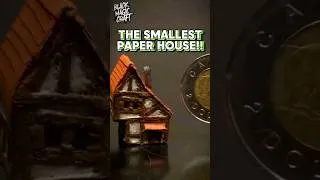 Thumbnail: Building the smallest paper house. #miniature #dnd #dungeonsanddragons #diy #art #tinyhouse