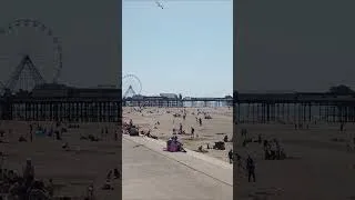Thumbnail: blackpool bank holiday monday on the beach never seen it this busy