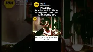 Thumbnail: What Black Americans Said About “Going Back to Africa” Will Surprise You'' #blackhistory  #shorts