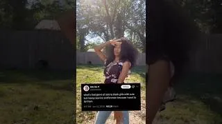 Thumbnail: Guilty 🤣 🥰 #sewin #wig #ootd #brightskin #stitch #dance #janet #80smusic #dj #edm