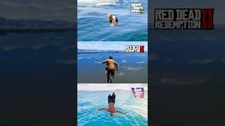 Thumbnail: GTA 6 vs. GTA 5 vs. RDR 2 - Jump into water (Comparison)
