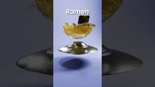 Thumbnail: Flying Saucer vs Food | 3D Physics Simulation