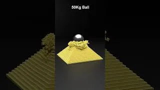 Thumbnail: 1kg vs 100kg Steel Ball! 💥 Cube Pyramid Destruction ASMR