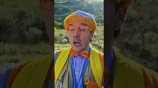 Thumbnail: RUN BLIPPI! 🦖 Dinosaurs on the Loose! #shorts #blippi #trex