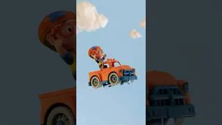 Thumbnail: THE FLOOR IS LAVA! 🌋🏎️ Can Blippi Build a Safe Toy Ramp? #ToyCars #Blippi #Shorts
