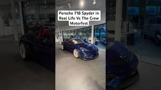 Thumbnail: Finding the Porsche 718 Spyder in Real Life vs The Crew Motorfest #thecrewmotorfest #automobile