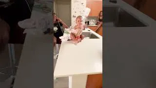Thumbnail: Toddler's Hilarious Water Bottle FLIP! 😂🍼 #shorts #babyfunny #toddlerlife