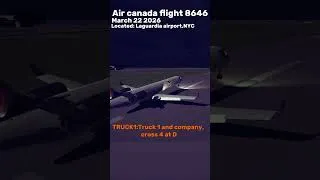 Thumbnail: Air canada flight 8646 incident recreation of besiege (ATC RECORDING) #aviation #besiege #fyp