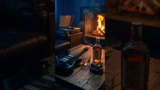 Thumbnail: Smoky Whiskey Blues Night 🥃 Slow Blues Guitar by the Fireplace for Deep Relaxation
