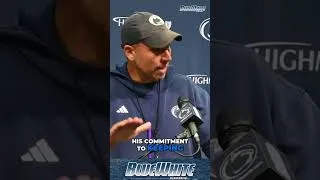 Thumbnail: Penn State Center Brock Riker has put on 35 pounds this offseason