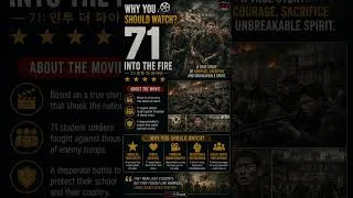 Thumbnail: 71: Into the Fire (2010) Explained | 71 Student Soldiers Who Fought an Army | Korean War True Story