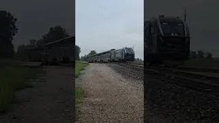 Thumbnail: Amtrak's 391 ( Saluki ) motors through Peotone, IL