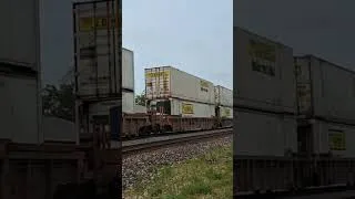 Thumbnail: BNSF 6694 leads a short Z train through Mazon, IL