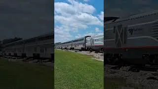 Thumbnail: Amtrak's 390 ( Saluki ) flies through Downtown Peotone, IL