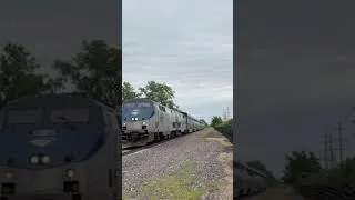 Thumbnail: Amtrak's Texas Eagle flies through Gardner, IL