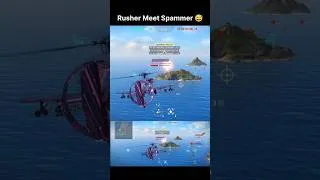 Thumbnail: When Rusher Meet Spammer 😅 #modernwarships #shorts