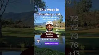 Thumbnail: ​Akshay Bhatia | FedEx St. Jude Championship | This Week In Finishing Last #pga #pgatour #golf