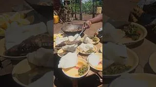 Thumbnail: African village hot Lunch Wet Fish &augali #shortsfeed #food #villagerlifestyle