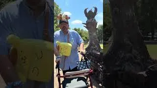 Thumbnail: Francis is back to meet Peter Pan again just like the Peter Pan Disney girl. #peterpan #disneyland