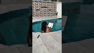 Thumbnail: Reading in the pool is ELITE📚 #booktube #books #reading