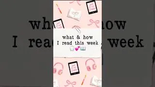 Thumbnail: ✨a realistic week of reading📚🎧 #bookrecommendations #books #booktube