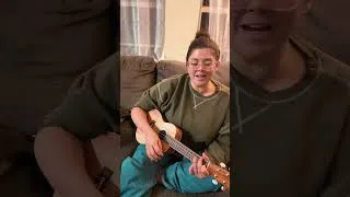 Thumbnail: I have missed playing SO badly. Yall help me name her? #champagneproblems #ukulelecover