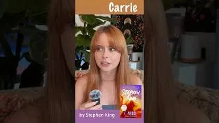 Thumbnail: Carrie by Stephen King #2minutereviews #booktube #booktok #horrorbooks #stephenking #books