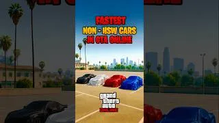 Thumbnail: Top 4 Fastest Non-HSW Cars in GTA Online! #shorts
