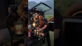 Thumbnail: Living in wild🧿 #campingcooking #carcamping #nature #caravan