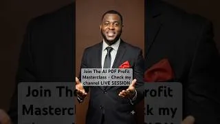 Thumbnail: Join the AI PDF Profit Masterclass today