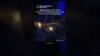 Thumbnail: Galaxies Merge First. Black Holes Don't. 🌌 #Shorts #Space