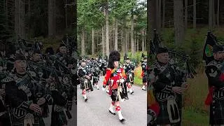 Thumbnail: Echoing #drums as Lonach #highlanders #march during 2026 Lonach #gathering in Scotland #shorts