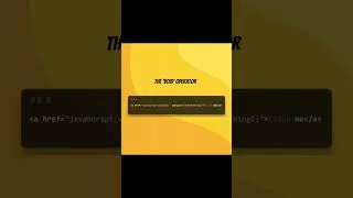 Thumbnail: The miracle of 'void' operator! #javascript #programming #coding #developer #react #tricks