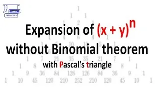 Thumbnail: Expansion of (x + y)^n without Binomial theorem with Pascal's triangle - #Shorts