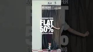Thumbnail: Breakout Anniversary Sale Flat 50% off on Everything!
