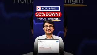 Thumbnail: HDFC Bank 30% Down From All-Time High: Key Level to Watch #shorts