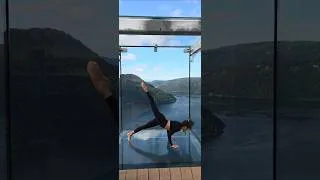 Thumbnail: Flowing and floating in the sky! 💙🩵💙 #natureyoga #yogaflow