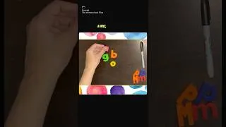 Thumbnail: Learning with Magnet Letters #homeschoolpreschool #earlyliteracy #homeschoolingfun