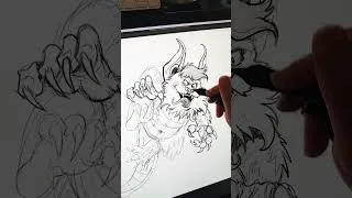 Thumbnail: Drawing Snarf from Thundercats in Clip Studio Paint on my Wacom