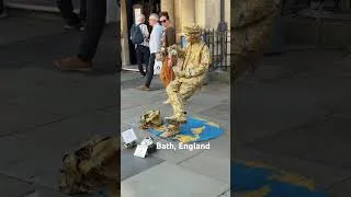 Thumbnail: "Living statue" street performer - Bath, England.