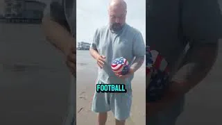 Thumbnail: First ever American football! #usa #football #shorts