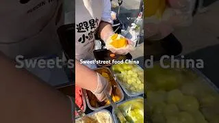 Thumbnail: Fresh Mango Mochi & Whipped Cream Street Dessert 🇨🇳 | Sweet Treat Near Dalian Train Station